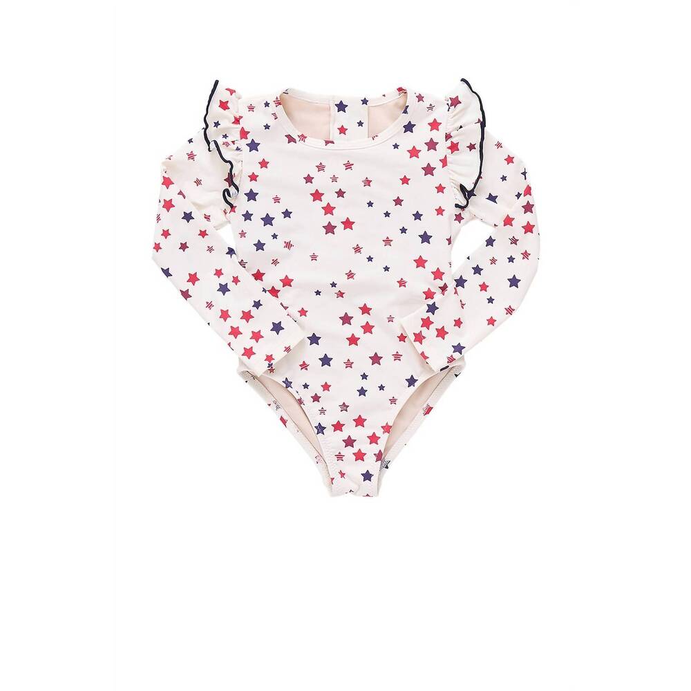NEW PINK CHICKEN baby girls rachel suit in patriotic stars